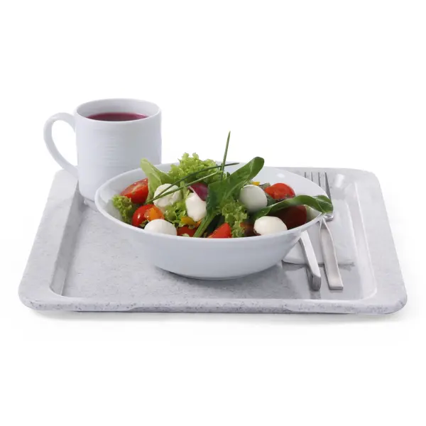 Dienblad | Polyesterlaminaat | Graniet | 1/2 GN | Stapelbaar | 325x265x18(h)mm