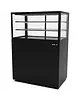SAYL Neutrale Vitrine | INTEGRA | Zwart | 3 Niveaus | Wielen (Geremd) | 1000x600x1400(h)mm 