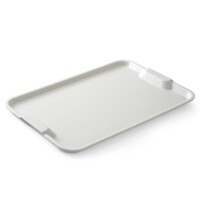 HENDI Dienblad | Polypropyleen | Lichtgrijs | Antislip | Stapelbaar | 530x370x28(h)mm