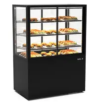 SAYL Warmhoudvitrine | INTEGRA | Zwart | 60°C/70°C | Geventileerd | 4 Niveaus | Zelfbediening | 1.55kW (230V) | Touchscreen | Wielen (Geremd) | 1000x600x1400(h)mm