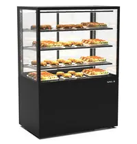 SAYL Warmhoudvitrine | INTEGRA | Zwart | 60°C/70°C | Geventileerd | 4 Niveaus | 1.55kW (230V) | Touchscreen | Wielen (Geremd) | 1000x600x1400(h)mm