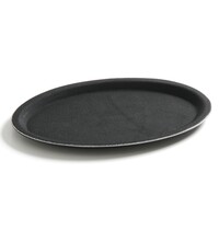 HENDI Dienblad | Glasvezel | Zwart | Antislip | Stapelbaar | 265x200mm