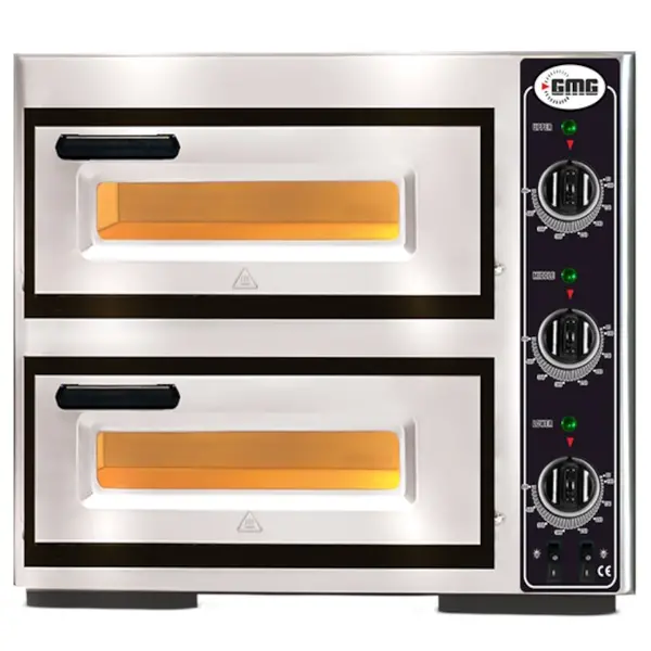 Pizzaoven | CLASSIC | Elektrisch | 1+1x Ø39cm | 85°C/455°C | 5.25kW (400V) | 630x600x430(h)mm