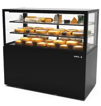 SAYL Koelvitrine | INTEGRA | Zwart | +2°C/+6°C | Geforceerd | 3 Niveaus | Vochtigheid Instelbaar | Wielen (Geremd) | 1200x600x1100(h)mm 