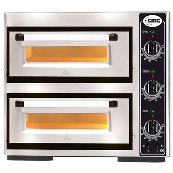 Pizzaoven | CLASSIC | Elektrisch | 4+4x Ø25cm | 85°C/455°C | 6kW (400V) | 800x730x520(h)mm
