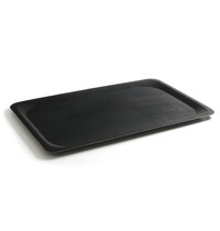 HENDI Dienblad | Glasvezel | Zwart | Antislip | Stapelbaar | 530x370x18(h)mm