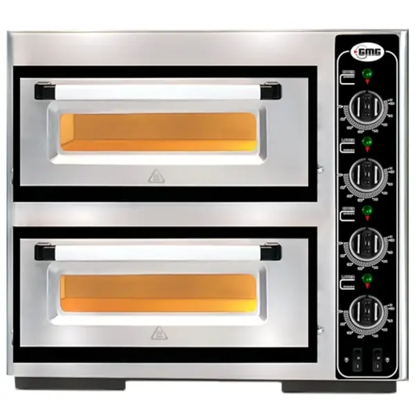 Pizzaoven | CLASSIC | Elektrisch | 4+4x Ø25cm | 85°C/455°C | 8kW (400V) | 800x730x630(h)mm