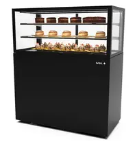 SAYL Koelvitrine | INTEGRA | Zwart | +2°C/+6°C | Geforceerd | 3 Niveaus | Touchscreen | Wielen (Geremd) | 1200x600x1400(h)mm