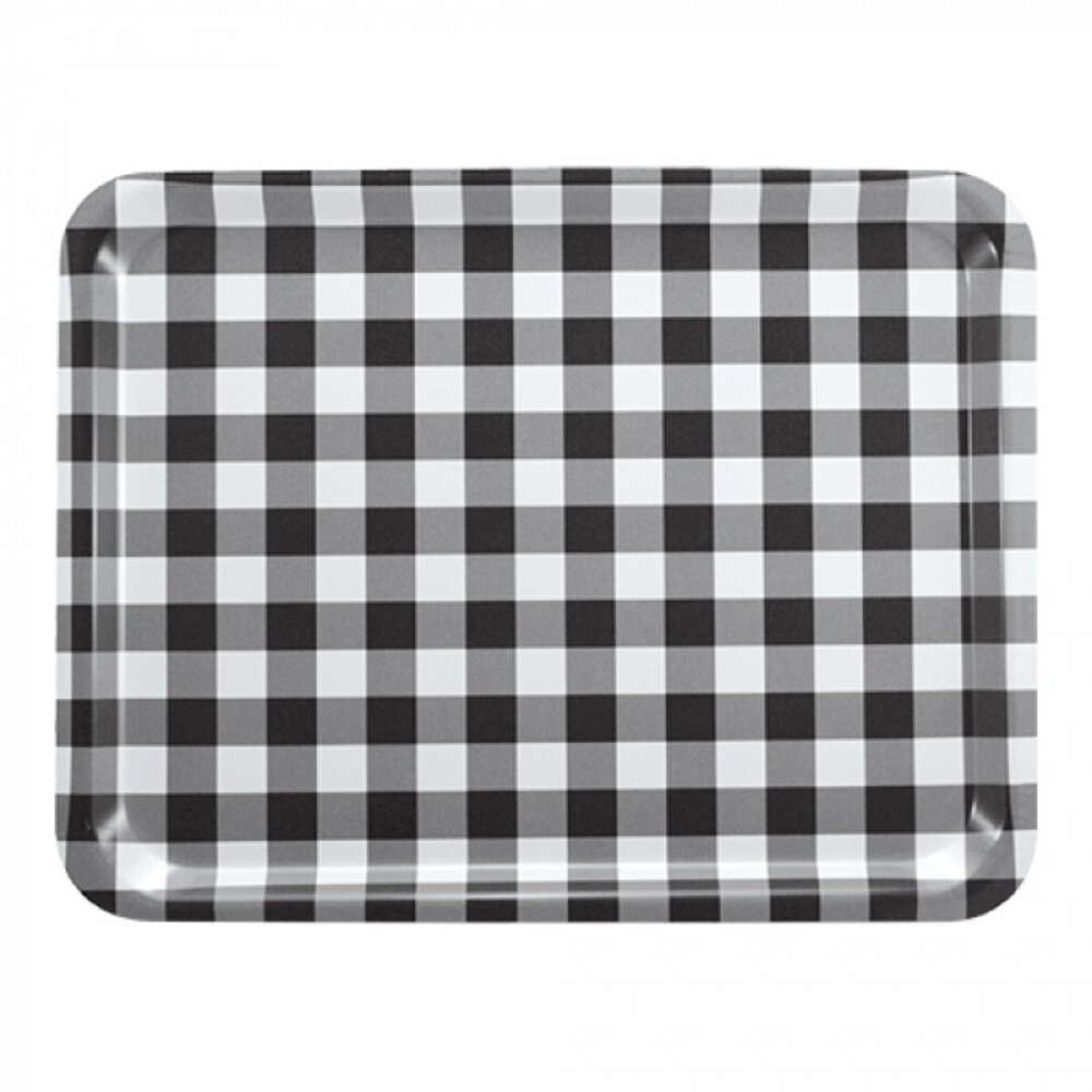 ROLTEX Dienblad | Melamine | Zwart/Wit | Stapelbaar | 460x360mm