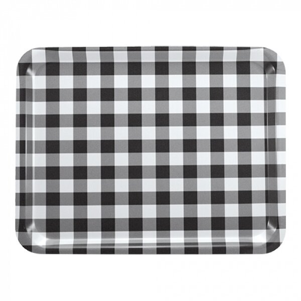 Dienblad | Melamine | Zwart/Wit | Stapelbaar | 460x360mm