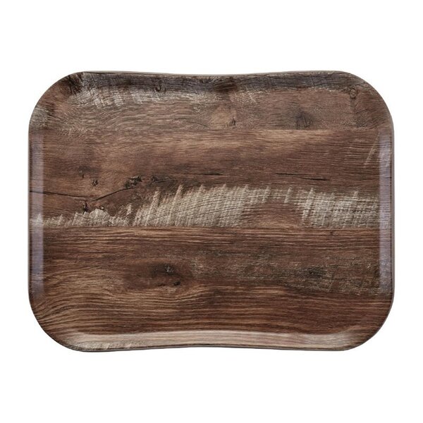 Dienblad | VERSA | Polypropyleen | Houtlook | Antislip | 430x330x15(h)mm