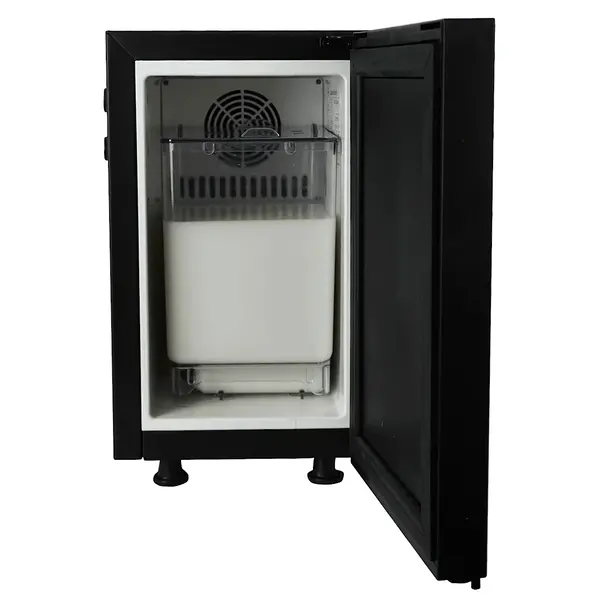 Melkkoeler | Energiezuinig | 9L | RVS/Zwart | 0°C/+4°C | Geforceerd | Incl. Melkcontainer (4.5L) | 220x450x376(h)mm