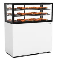 SAYL Warmhoudvitrine | INTEGRA | Wit/Zwart | 60°C/70°C | Geventileerd | 3 Niveaus | 1.05kW (230V) | Touchscreen | Wielen (Geremd) | 1200x600x1400(h)mm