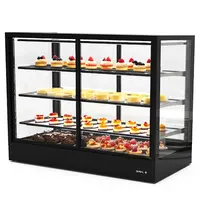 SAYL Koelvitrine | INTEGRA | Zwart | +2°C/+6°C | Geforceerd | 4 Niveaus | Zelfbediening | Touchscreen | Losse Koelunit (Inbouw) | 1200x600x950(h)mm