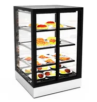 SAYL Koelvitrine | INTEGRA | Zwart/Wit | +2°C/+6°C | Geforceerd | 4 Niveaus | Zelfbediening | Touchscreen | Losse Koelunit (Inbouw) | 600x600x950(h)mm