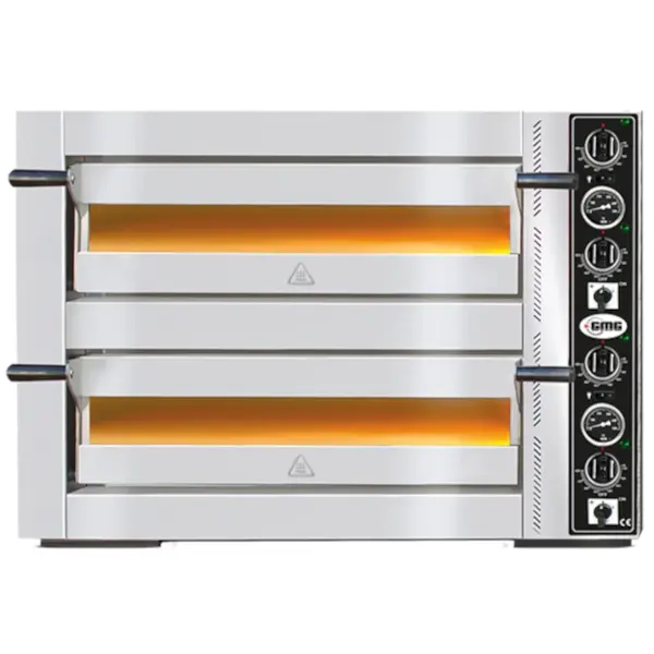 Pizzaoven | BELLO | Elektrisch | 6+6x Ø30cm | 85°C/455°C | 12kW (400V) | 950x1150x720(h)mm