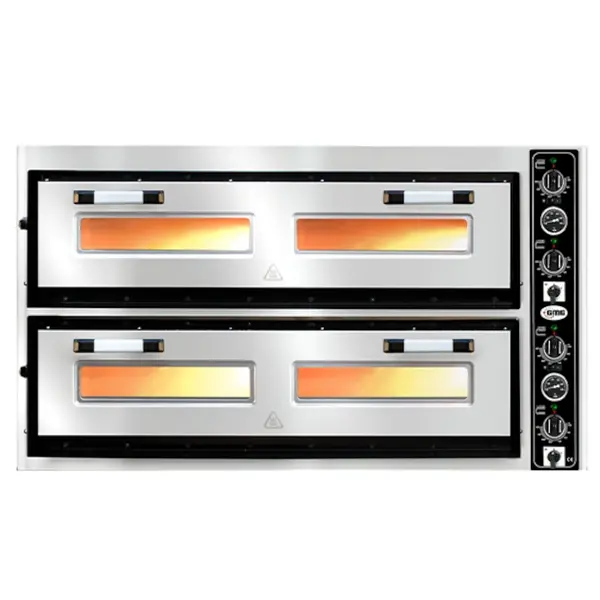 Pizzaoven | CLASSIC LUX | Elektrisch | 6+6x Ø33cm | 85°C/455°C | 16kW (400V) | 1320x890x760(h)mm