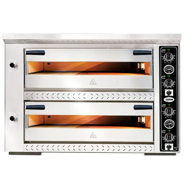 Pizzaoven | GRANDE | Elektrisch | 6+6x Ø33cm | 85°C/455°C | 15kW (400V) | 1010x1380x800(h)mm