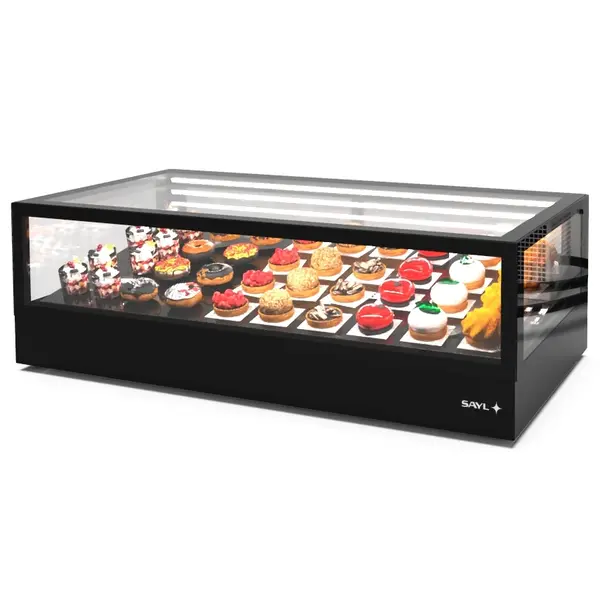 Koelvitrine | INTEGRA | Zwart | +2°C/+6°C | Geforceerd | 1 Niveau | Touchscreen | Losse Koelunit (Inbouw) | 1200x600x400(h)mm