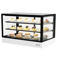 SAYL Koelvitrine | INTEGRA | Zwart/Wit | +2°C/+6°C | Geforceerd | 3 Niveaus | Touchscreen | Losse Koelunit (Inbouw) | 1000x600x650(h)mm