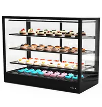 SAYL Koelvitrine | INTEGRA | Zwart | +2°C/+6°C | Geforceerd | 4 Niveaus | Touchscreen | Losse Koelunit (Inbouw) | 1200x600x950(h)mm
