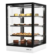 SAYL Koelvitrine | INTEGRA | Zwart/Wit | +2°C/+6°C | Geforceerd | Externe Koeling (Excl.) | 4 Niveaus | Touchscreen | 600x600x950(h)mm