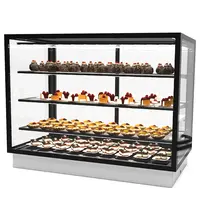 SAYL Drop-In Koelvitrine | INTEGRA | Zwart | +2°C/+6°C | Geforceerd | 4 Niveaus | Touchscreen | Losse Koelunit | 1200x600x815(h)mm