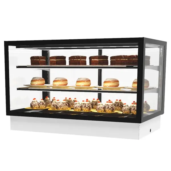 Drop-In Koelvitrine | INTEGRA | Zwart | +2°C/+6°C | Geforceerd | Externe Koeling (Excl.) | 3 Niveaus | Touchscreen | 1000x600x515(h)mm