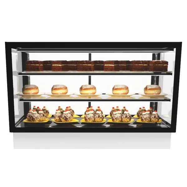 Drop-In Koelvitrine | INTEGRA | Zwart | +2°C/+6°C | Geforceerd | Externe Koeling (Excl.) | 3 Niveaus | Touchscreen | 1000x600x515(h)mm