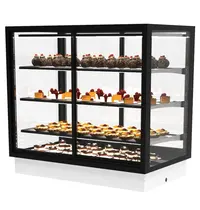 SAYL Drop-In Koelvitrine | INTEGRA | Zwart | +2°C/+6°C | Geforceerd | Externe Koeling (Excl.) | 4 Niveaus | Zelfbediening | Touchscreen | 1000x600x815(h)mm 