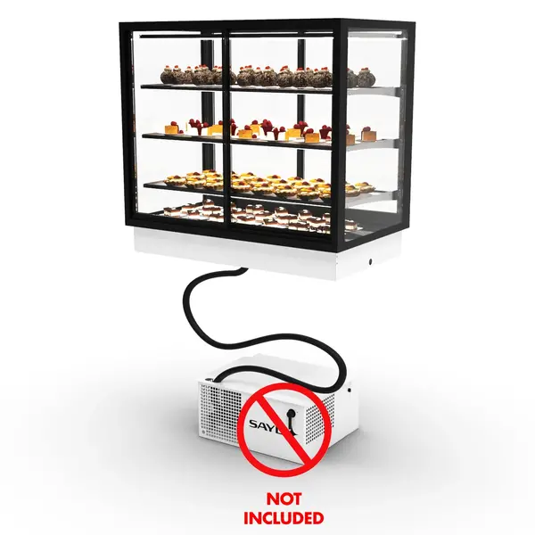 Drop-In Koelvitrine | INTEGRA | Zwart | +2°C/+6°C | Geforceerd | Externe Koeling (Excl.) | 4 Niveaus | Zelfbediening | Touchscreen | 1000x600x815(h)mm