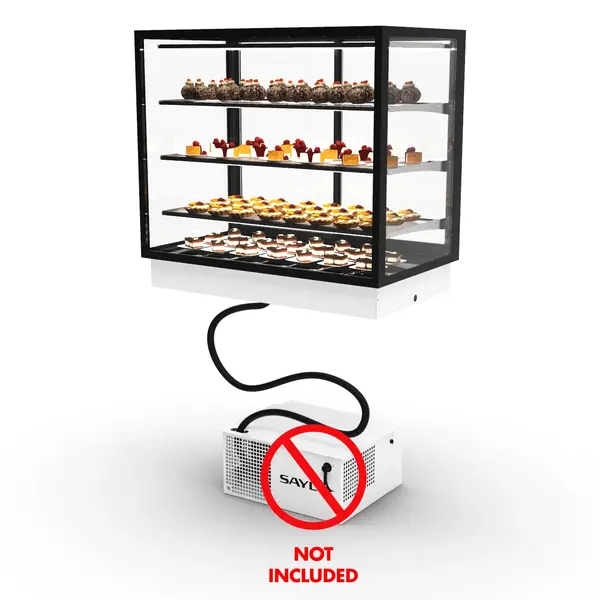 Drop-In Koelvitrine | INTEGRA | Zwart | +2°C/+6°C | Geforceerd | Externe Koeling (Excl.) | 4 Niveaus | Touchscreen | 1000x600x815(h)mm