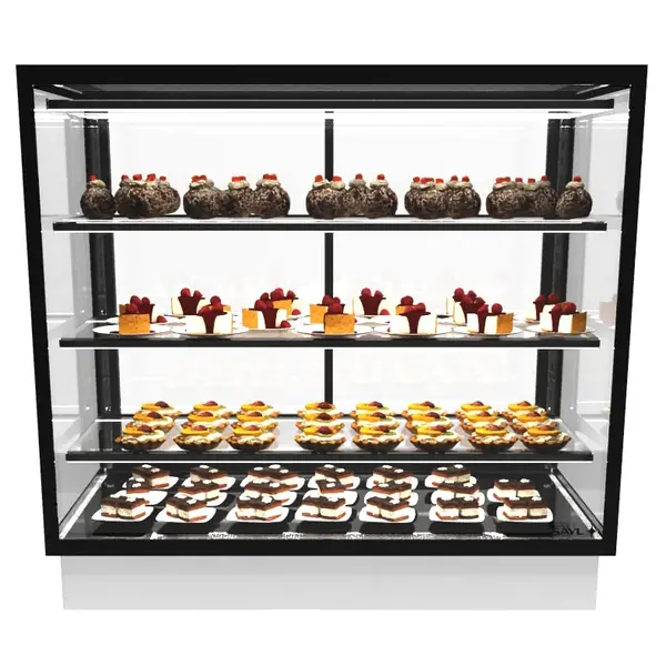 Drop-In Koelvitrine | INTEGRA | Zwart | +2°C/+6°C | Geforceerd | Externe Koeling (Excl.) | 4 Niveaus | Touchscreen | 1000x600x815(h)mm