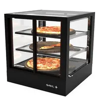 SAYL Warmhoudvitrine | INTEGRA | Zwart | 60°C/70°C | Geventileerd | 3 Niveaus | Zelfbediening | 0.53kW (230V) | Touchscreen | 600x600x650(h)mm