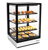 SAYL Warmhoudvitrine | INTEGRA | Zwart/Wit | 60°C/70°C | Geventileerd | 4 Niveaus | 0.73kW (230V) | Touchscreen | 600x600x950(h)mm
