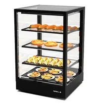 SAYL Warmhoudvitrine | INTEGRA | Zwart | 60°C/70°C | Geventileerd | 4 Niveaus | 0.73kW (230V) | Touchscreen | 600x600x950(h)mm