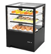 SAYL Koelvitrine | INTEGRA | Zwart | +2°C/+6°C | Geforceerd | 3 Niveaus | Touchscreen | 600x600x850(h)mm