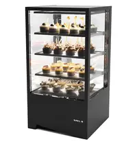 SAYL Koelvitrine | INTEGRA | Zwart | +2°C/+6°C | Geforceerd | 4 Niveaus | Touchscreen | 600x600x1150(h)mm