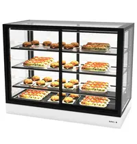 SAYL Warmhoudvitrine | INTEGRA | Zwart/Wit | 60°C/70°C | Geventileerd | 4 Niveaus | Zelfbediening | 1.56kW (230V) | Touchscreen | 1200x600x950(h)mm