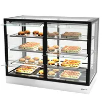 SAYL Warmhoudvitrine | INTEGRA | Zwart/Wit | 60°C/70°C | Geventileerd | 4 Niveaus | Zelfbediening | 1.56kW (230V) | Touchscreen | 1200x600x950(h)mm