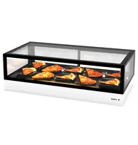 SAYL Warmhoudvitrine | INTEGRA | Zwart/Wit | 60°C/70°C | Geventileerd | 1 Niveau | 1.06kW (230V) | Touchscreen | 1200x600x400(h)mm