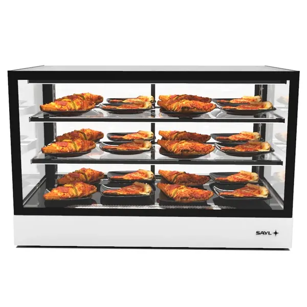 Warmhoudvitrine | INTEGRA | Zwart/Wit | 60°C/70°C | Geventileerd | 3 Niveaus | 1.55kW (230V) | Touchscreen | 1000x600x650(h)mm