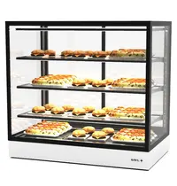 SAYL Warmhoudvitrine | INTEGRA | Zwart/Wit | 60°C/70°C | Geventileerd | 4 Niveaus | 1.55kW (230V) | Touchscreen | 1000x600x950(h)mm