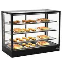 SAYL Warmhoudvitrine | INTEGRA | Zwart | 60°C/70°C | Geventileerd | 4 Niveaus | 1.56kW (230V) | Touchscreen | 1200x600x950(h)mm 