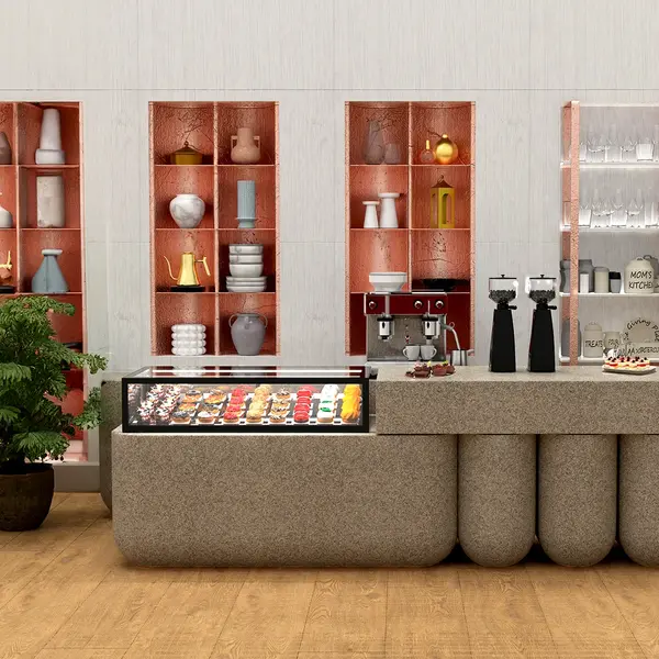 Neutrale Vitrine | INTEGRA | Zwart | 1 Niveau | 1200x600x265(h)mm