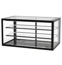 SAYL Neutrale Vitrine | INTEGRA | Zwart | 3 Niveaus | 1000x600x515(h)mm