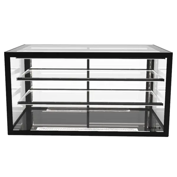 Neutrale Vitrine | INTEGRA | Zwart | 3 Niveaus | 1000x600x515(h)mm