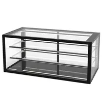 SAYL Neutrale Vitrine | INTEGRA | Zwart | 3 Niveaus | 1200x600x515(h)mm 