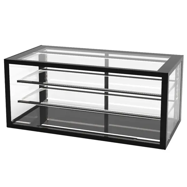 Neutrale Vitrine | INTEGRA | Zwart | 3 Niveaus | 1200x600x515(h)mm