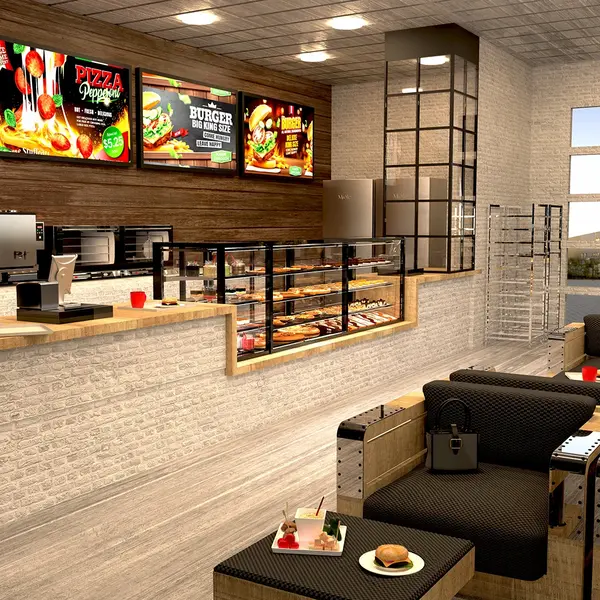 Neutrale Vitrine | INTEGRA | Zwart | 3 Niveaus | 1200x600x515(h)mm